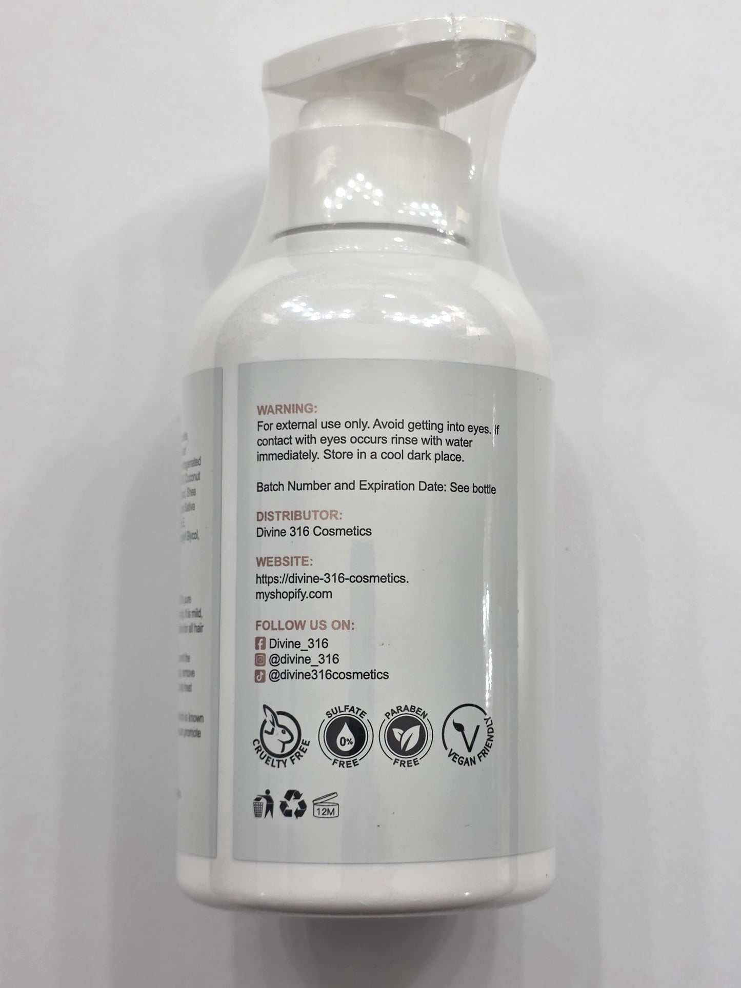 Divine Pure Beauty Argan Oil Infused Shampoo