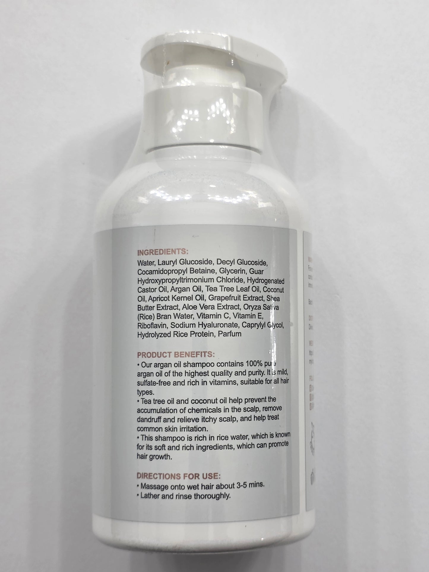 Divine Pure Beauty Argan Oil Infused Shampoo