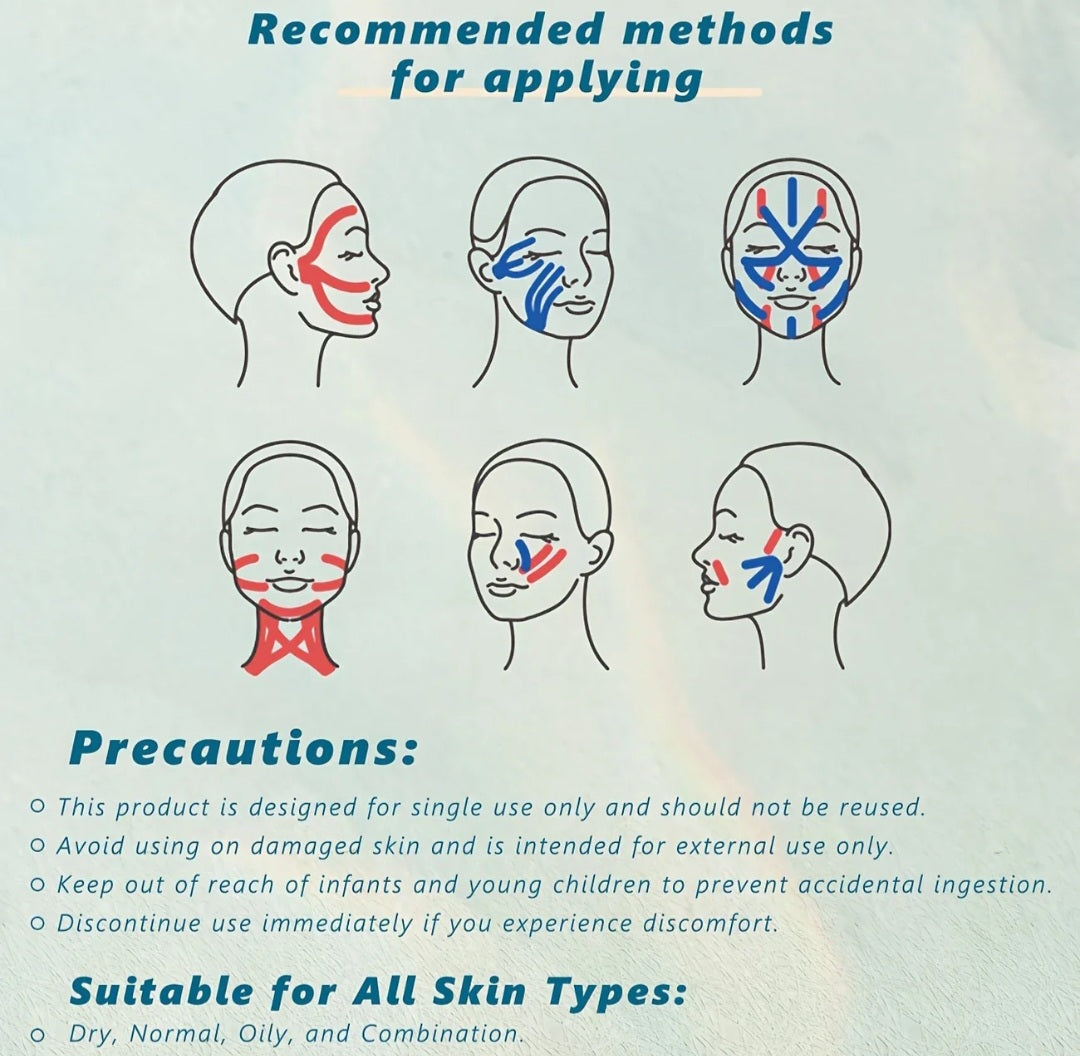 Divine Full Face Wrinkle Patch Face Life Tape