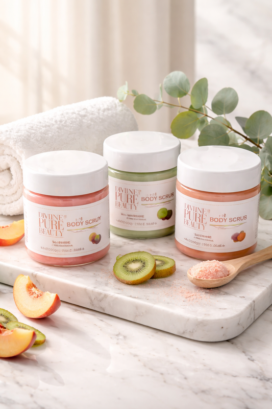 Divine Pure Beauty Peach Body Scrub
