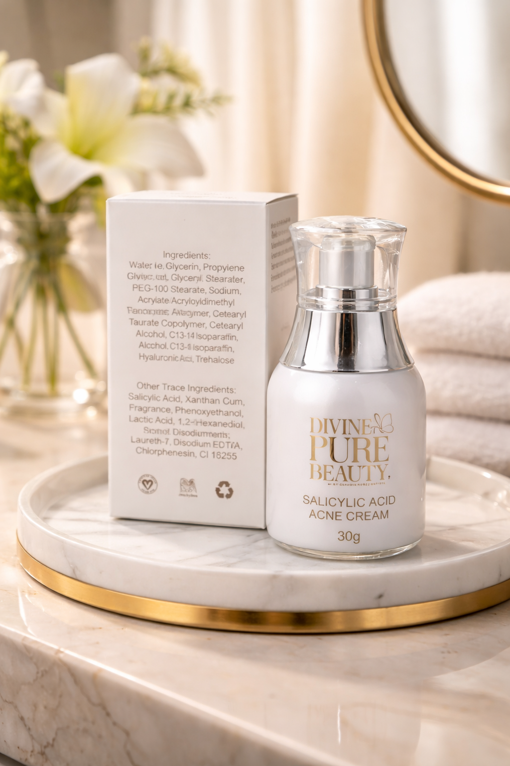 Divine Pure Beauty Salicylic Acid Acne Cream