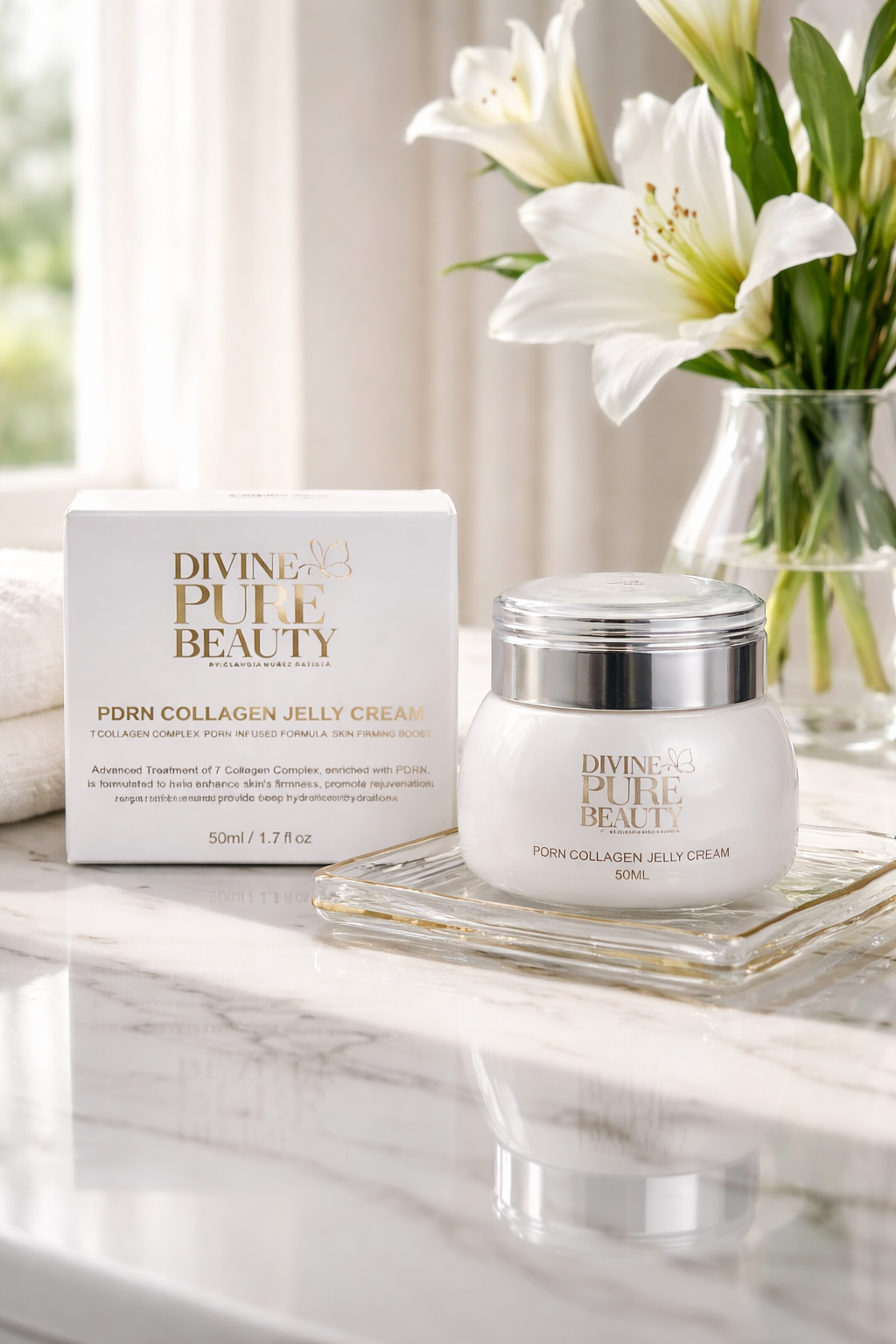 Divine Pure Beauty PDRN Collagen Jelly Cream