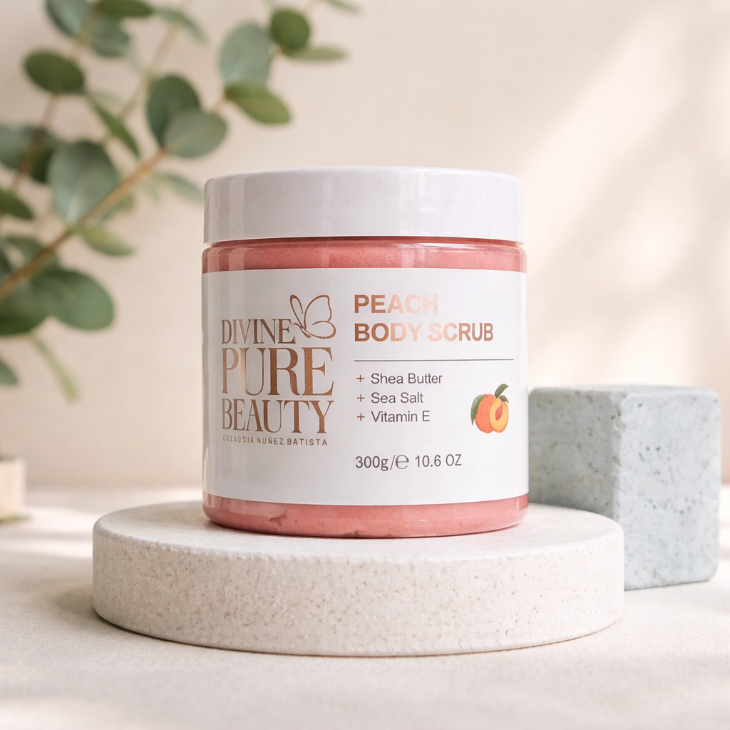 Divine Pure Beauty Peach Body Scrub