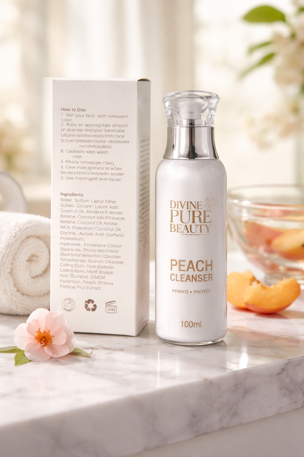 Divine Pure Beauty Peach Cleanser