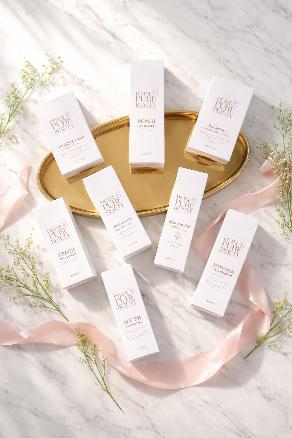 Divine Pure Beauty 8pc Skin Care Bundle