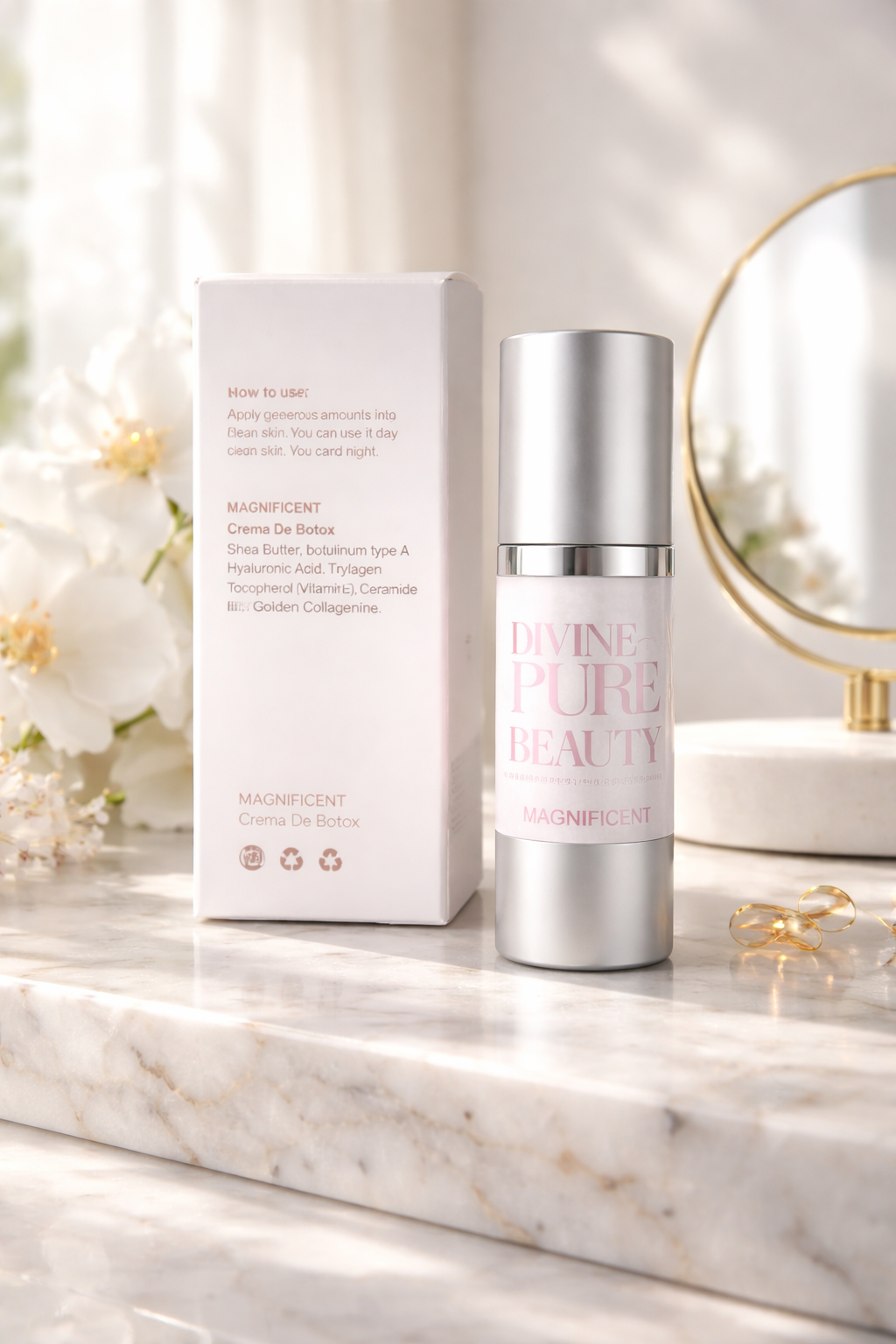 Divine Pure Beauty Magnificent Botox Cream.