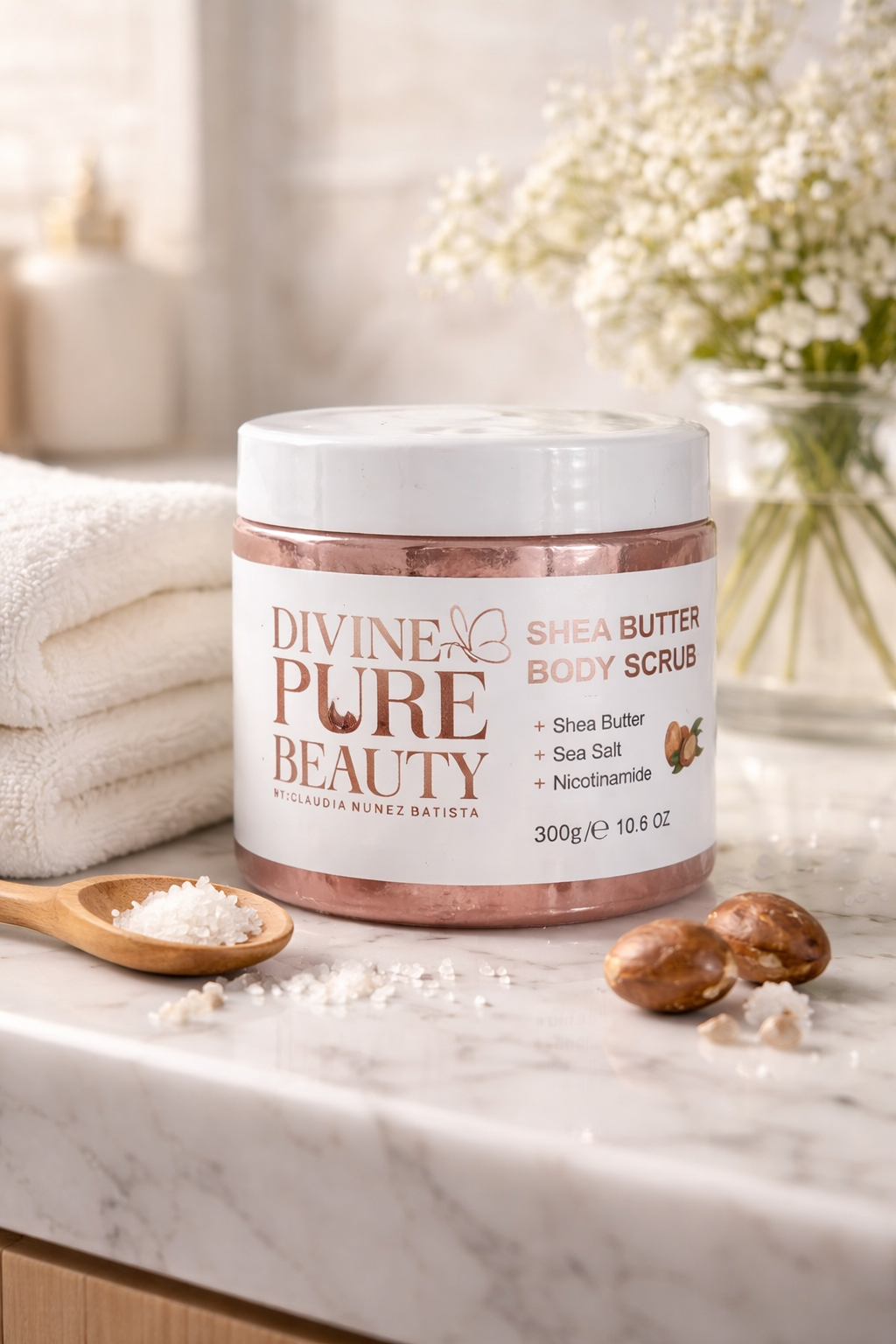 Divine Pure Beauty Peach Body Scrub