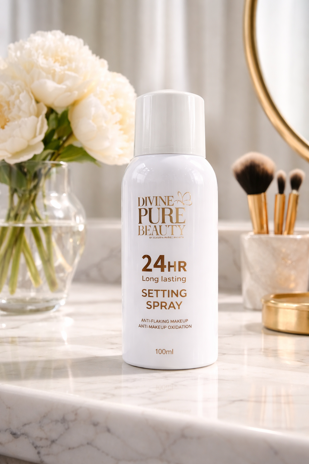 Divine Pure Beauty 24 Hr Long Lasting Setting Spray for Anti-flaking makeup anti-makeup oxidation